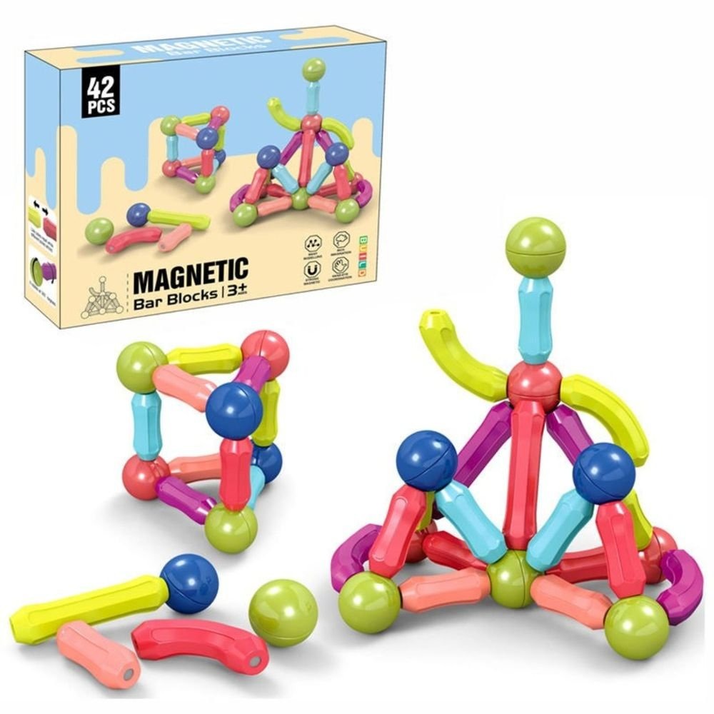 Magnetic Stick Building Blocks | Magnetic Bar Construction Set for Kids