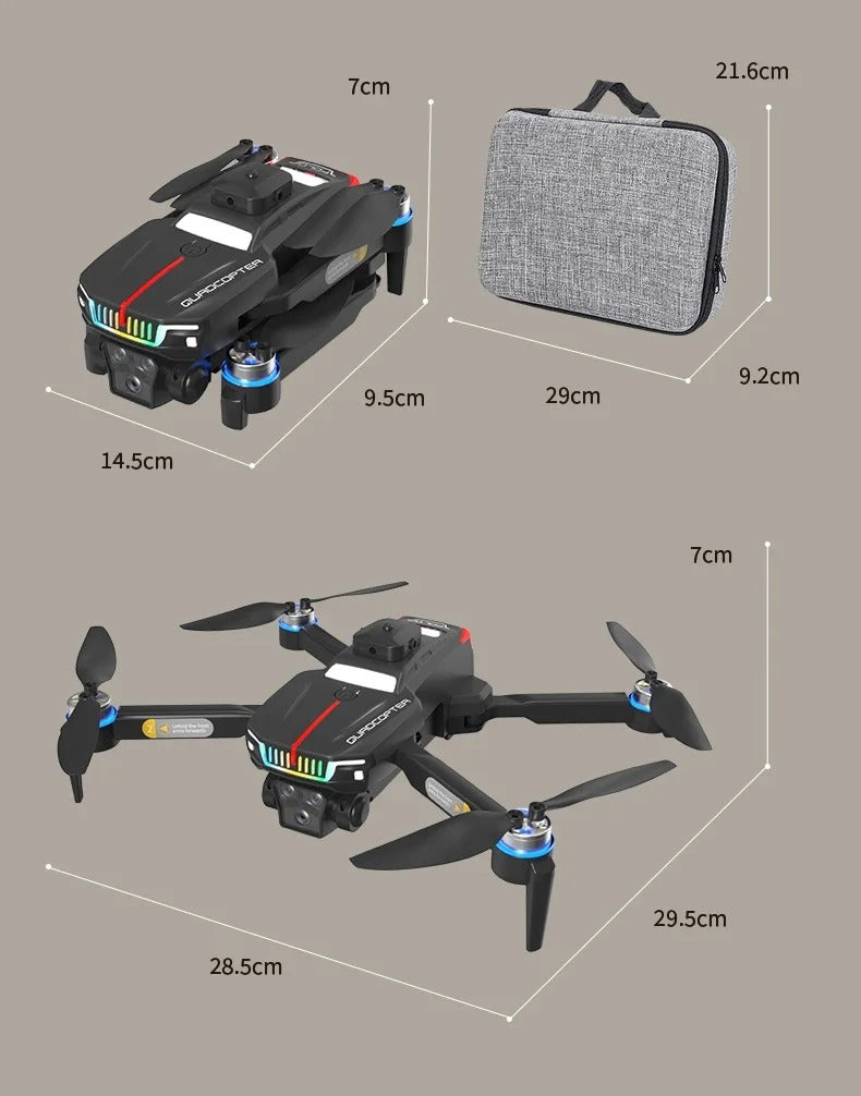 J6 Pro Triple Camera Drone | Brushless 4K RC Drone