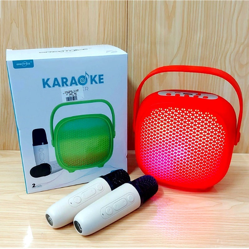 Karaoke GTS-2009 Wireless Bluetooth Speaker (With 2 Mic)