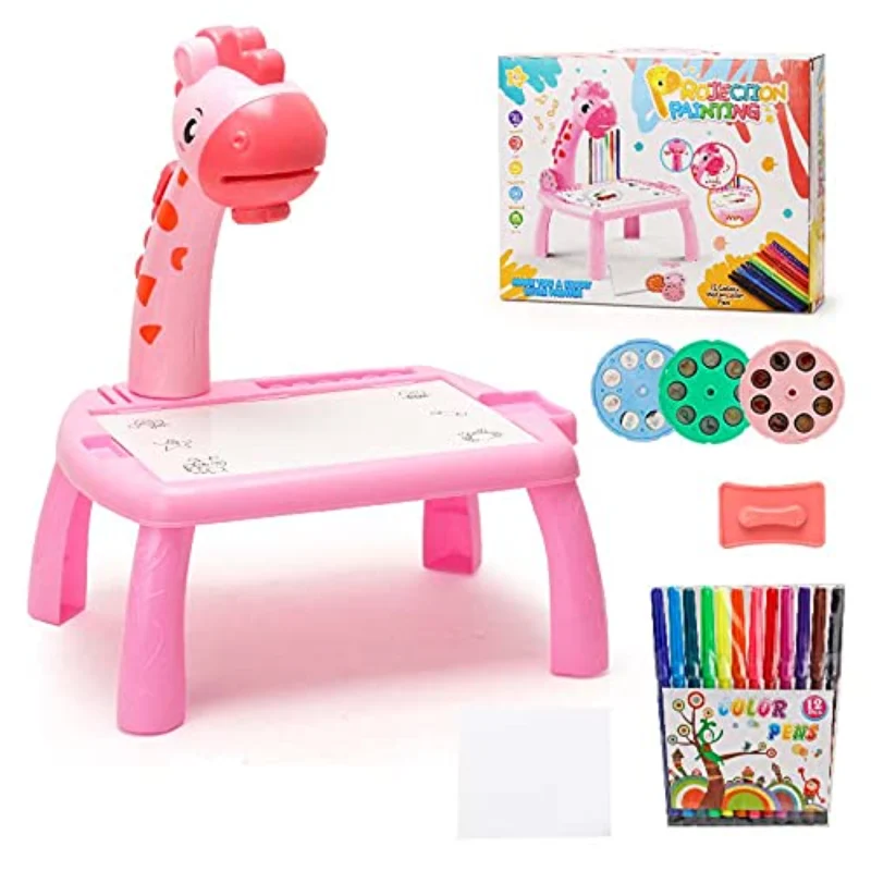 Giraffe LED Projector Drawing Table for Kids
