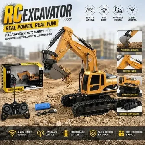 1:24 Scale Remote Control Excavator Construction Truck