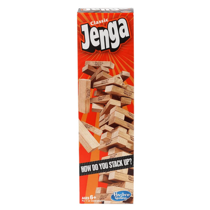 Jenga Wooden Block Tower Game – 45 Hardwood Blocks