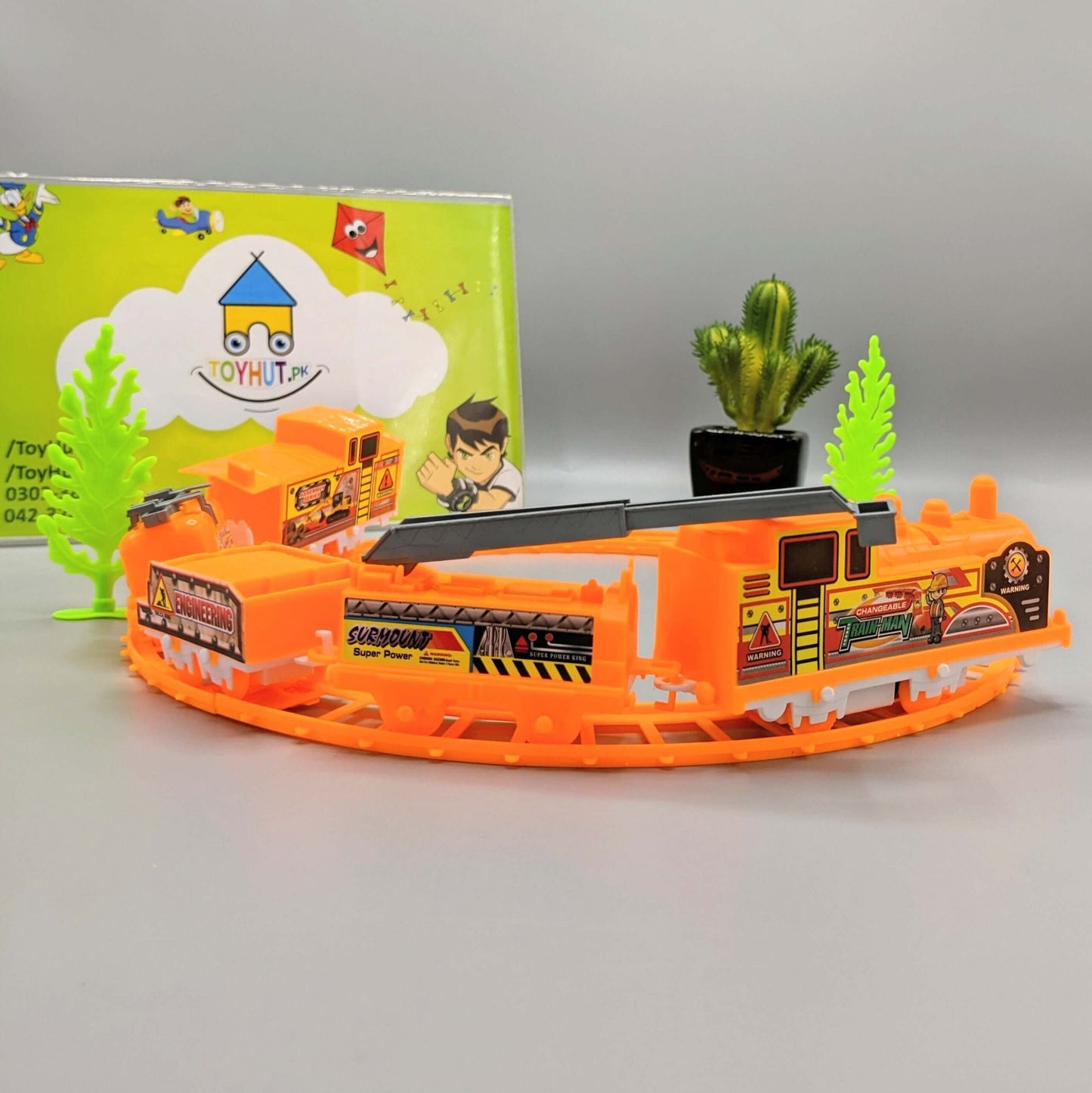 Engineering Play Set Construction Train Track Toy