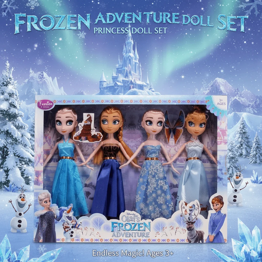 Frozen Dolls Set (Pack of 4) – Elsa, Anna & Friends Princess Doll Collection