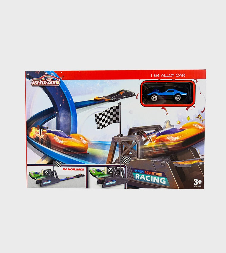 Power Racing Track Toy with Alloy Stunt Car