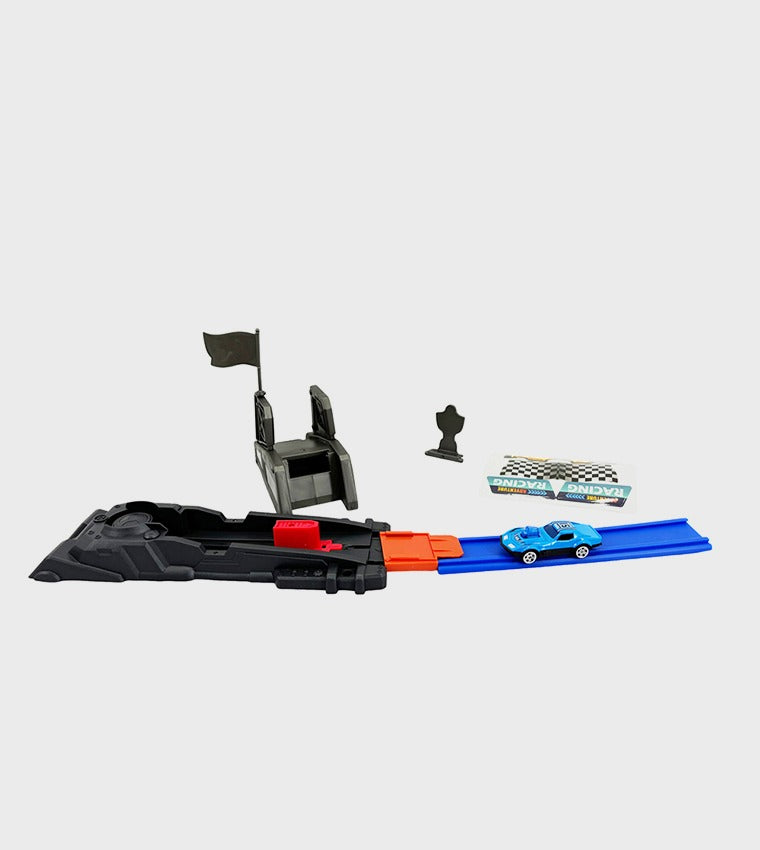 Power Racing Track Toy with Alloy Stunt Car