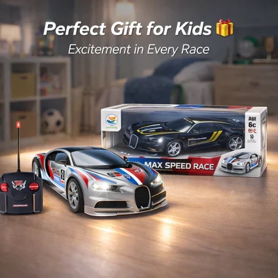 Spray Remote Control Racing Car with Smoke Effect & LED Lights