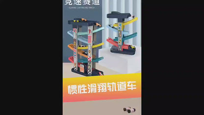 Gliding Railcar Building Blocks Track Set